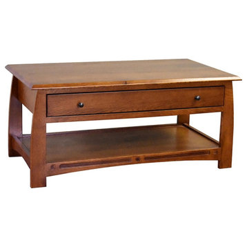 Mission Crofter Style 1-Drawer Coffee Table, Model A32
