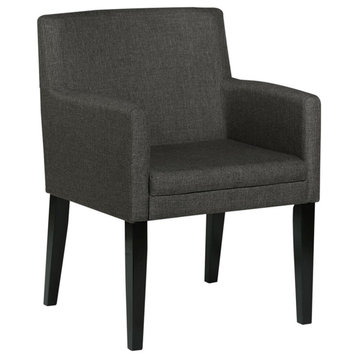 Coaster Catherine Fabric Upholstered Dining Arm Chair Charcoal Gray