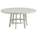Tommy Bahama Outdoor - Round Dining Table - The Seabrook collection offers an entirely new take on casual outdoor living, with breezy transitional designs in a captivating oyster white finish.