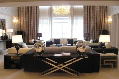 Inspiration for a large family room in Other.