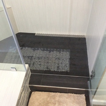 Stand Up Shower Drain and Tile