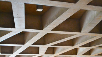 Cast in-situ concrete coffer ceiling, Girdwood Community Hub, Belfast
