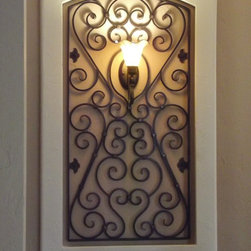 Traditional Blacksmithed Scrolls - Wall Sconces