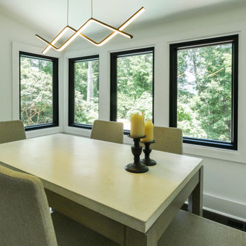 Black Picture Windows in Sharp Dining Room - Renewal by Andersen Georgia