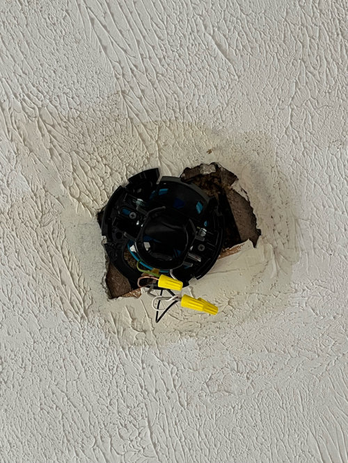 ceiling fan hole