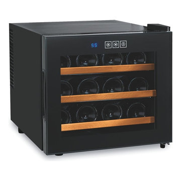 Wine Enthusiast Silent 12 Bottle Touchscreen Wine Refrigerator 272-03-12W