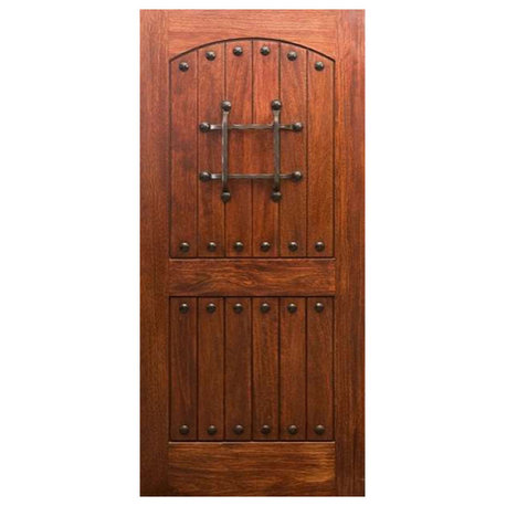 Mahogany Rustic Knotty Door, 42"x80"x1.75"