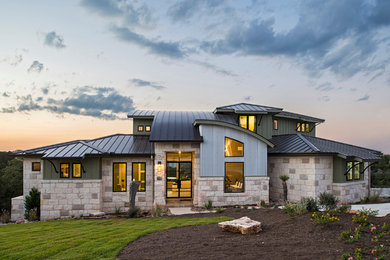 Example of a trendy exterior home design in Austin