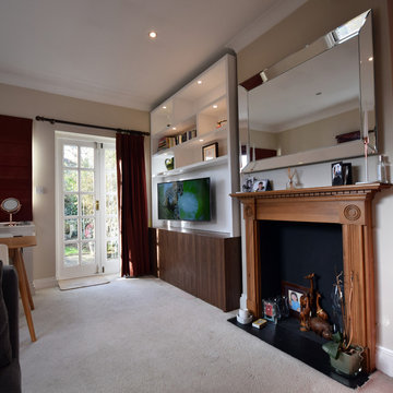 Cosy Walnut Media & Display Unit - Wandsworth, London.