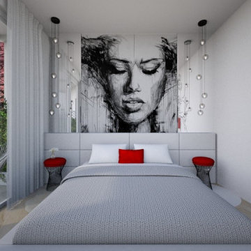 Modern interior design in a single-family villa - downtown Bucharest