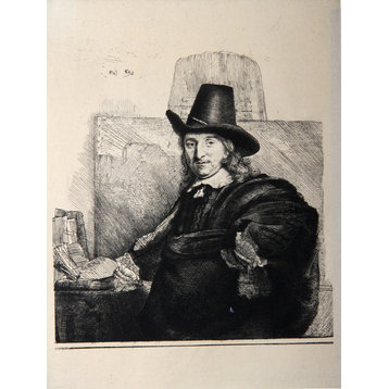 Rembrandt van Rijn "Portrait de Jean Asselyn, B277" Heliogravure