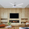 DELight 52" Ceiling Fan with Light Remote Chandelier Lamp 6 Speed Reversible