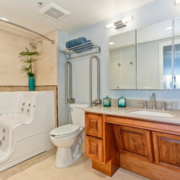 Universal Bath Remodel in San Diego Condo - CairnsCraft Design & Remodel