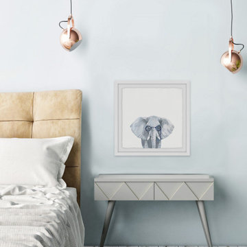 "Genius Elephant" Framed Painting Print