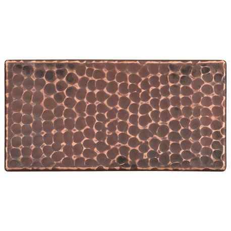 Hammered Copper Tile, 3"x6", Single