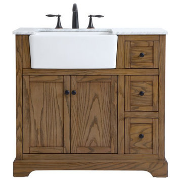 Elegant VF60236DW 36" Single Bathroom Vanity, Driftwood