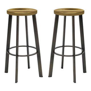 Winsome Wood Element Bar Stools, 2-Pc Set, Espresso Finish 