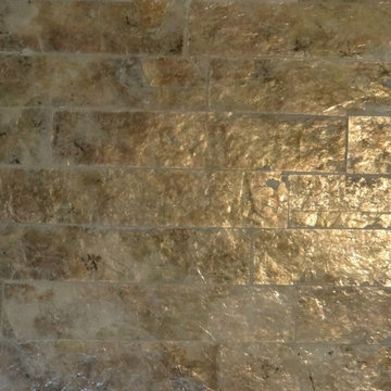 Custom Mica Finishes & Marble Column Corridor