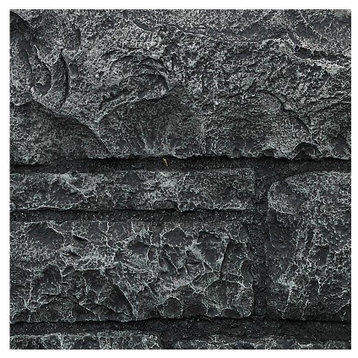 Faux Brick Wall Panel - FORTRESS, Charcoal, Sample
