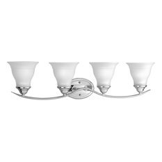 Progress Lighting 4-100W Medium Bath Bracket, Polished Chrome