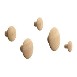 Muuto - Coatrack Dots, Set of 5 - Wall Hooks