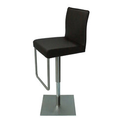 Sydney Swivel Hydraulic Stool | Brown - Bar Stools And Counter Stools