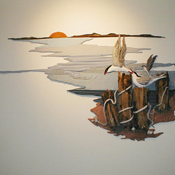 Wall Art - modern tapestries - Mixed Media Art