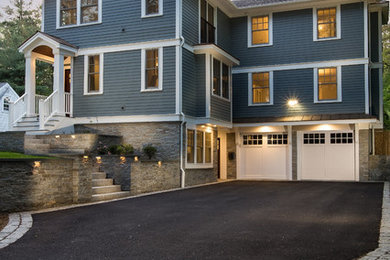 Example of an exterior home design in Boston