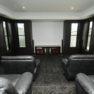 Minimalist home theater photo in Townsville