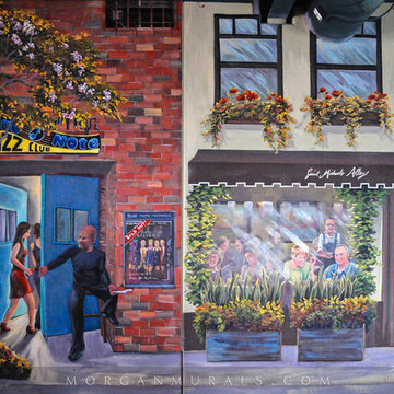 Quaint Town Wall Mural