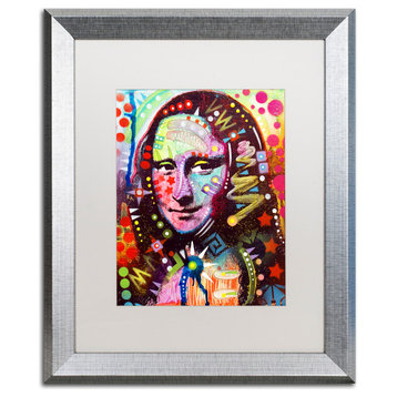 Dean Russo 'Mona Lisa' Framed Art, Silver Frame, 16"x20", White Matte