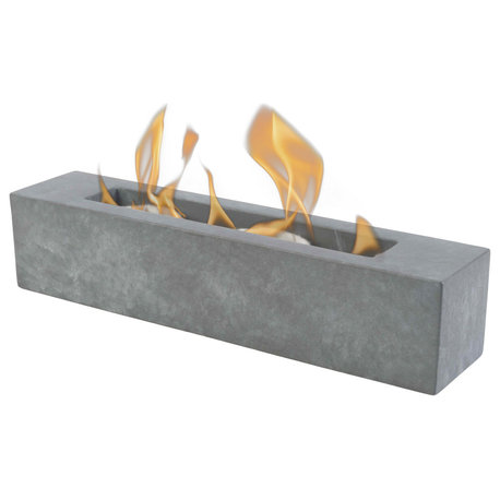 Rectangular Tabletop Fire Pit Bioethanol or Rubbing Alcohol Smokeless Fire Pit