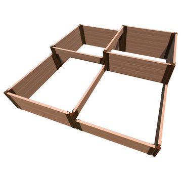 Classic Sienna 'Terraced Square' - 8' X 8' X 22" Raised Bed - 2" Profile