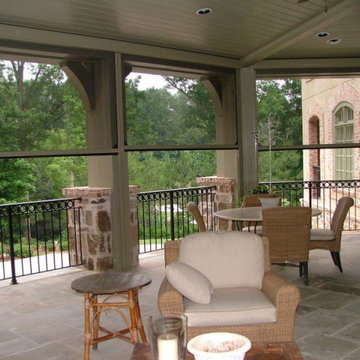 Outdoor patio with Motorized Solar and Insect Screens!