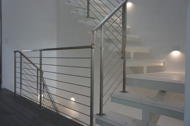 Inspiration for a contemporary staircase in New York.
