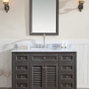 Madison Solid Wood Bathroom Vanity, Maple Gray, Single, 48"