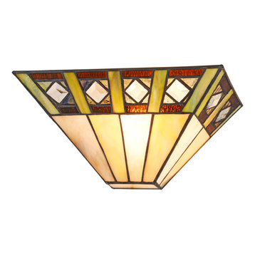 Giles 1-Light Mission Indoor Wall Sconce 12"