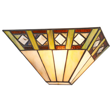 Giles 1-Light Mission Indoor Wall Sconce 12"