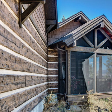 Missoula Valley, Montana Log Siding Residence