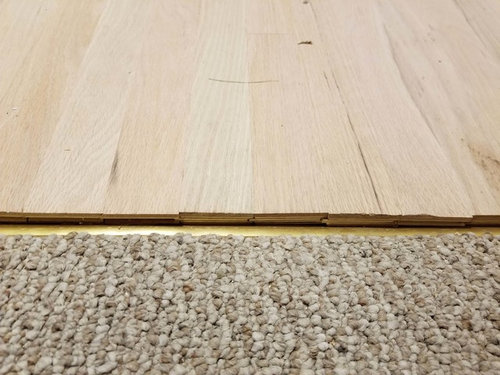 Flooring Threshold Transition Help, Carpet To Hardwood Floor Transition Strip