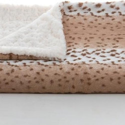 Lux Snow Leopard Throw Blanket - Throws