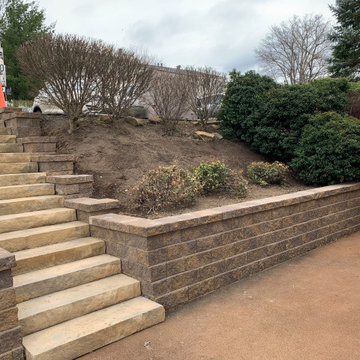Retaining Wall and Stairs
