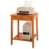 Honey Pine Printer Stand