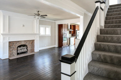 Family room - craftsman family room idea in Louisville
