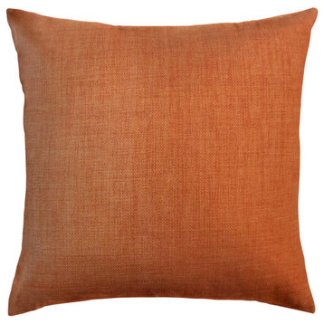 The Pillow Collection Orange Barkley Throw Pillow, 26"