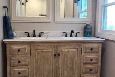Inspiration for a rustic home design remodel in Boston