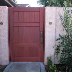 Clean and Simple Wood Gates - Home Fencing And Gates