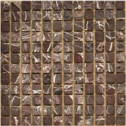 Rosso Levanto Marble Mosaic Tumbled - Home Accessories & Decor