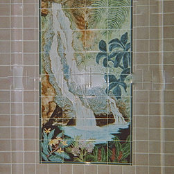 Hawaiian Shower Mural - Artwork