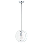 Maxim Lighting - Looking Glass 1-Light 4" Wide Polished Chrome Pendant Light - Bulb(s) Included: No